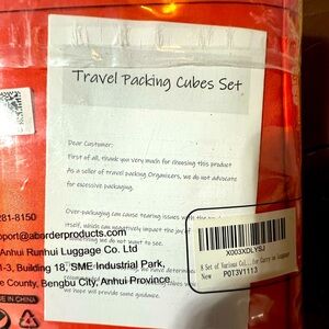 8-Piece Travel Packing Cubes Set – NEW Travel Packing Cubes Set in Red